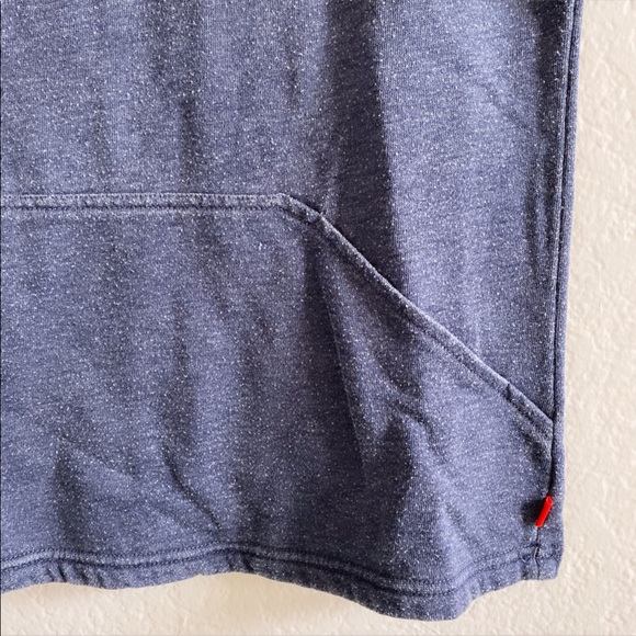 Josie By Natori Sweatshirt Top Blue Front Pocket - Picture 4 of 5